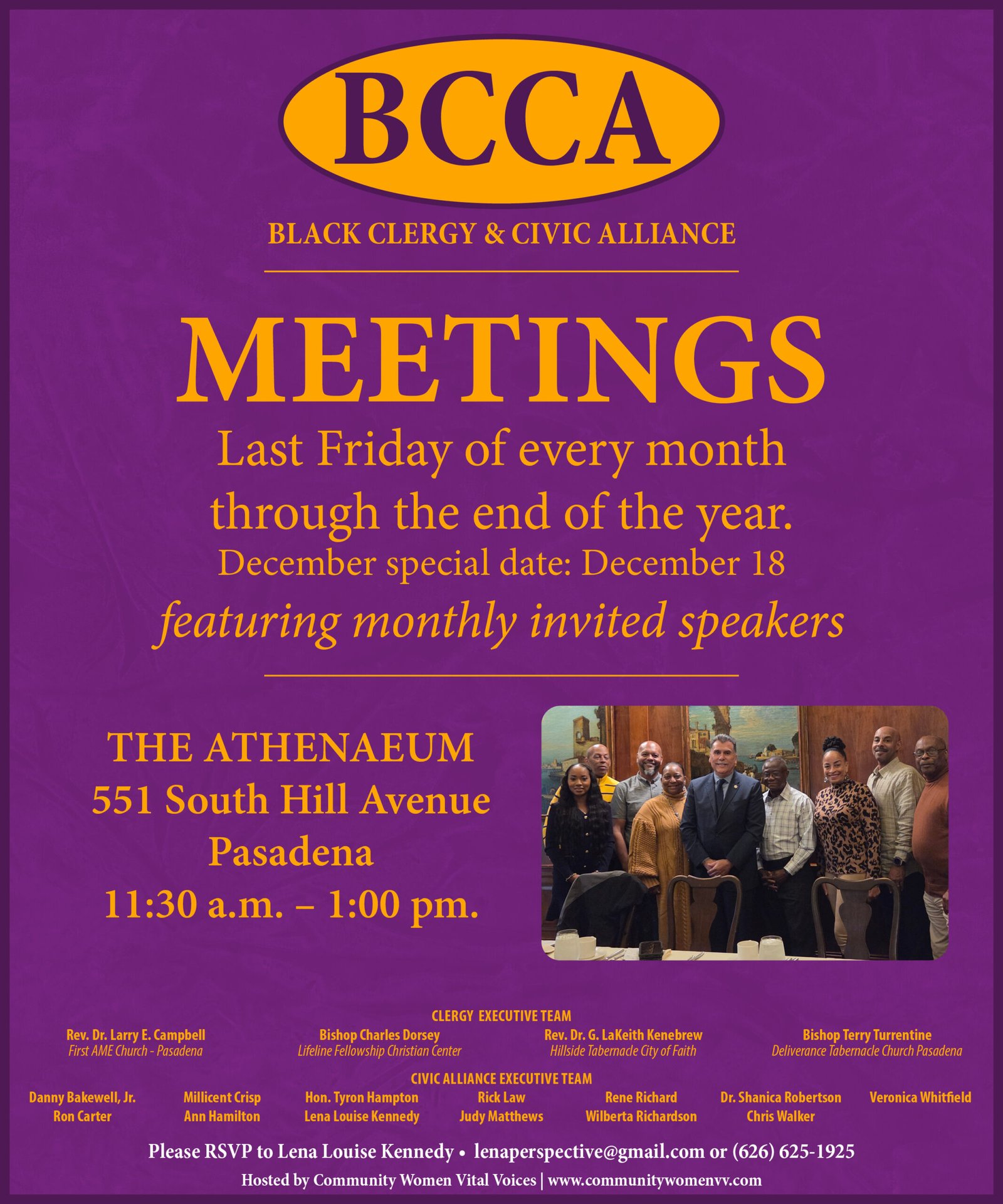 Black Clergy Meetings