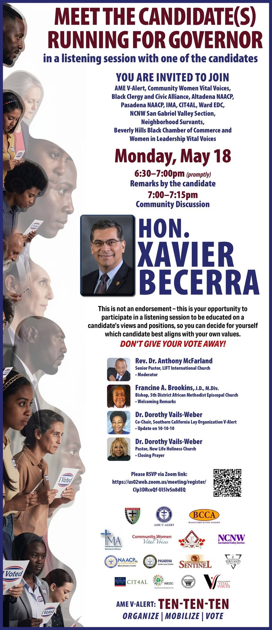 Voting Briefing with Hon. Xavier Becerra