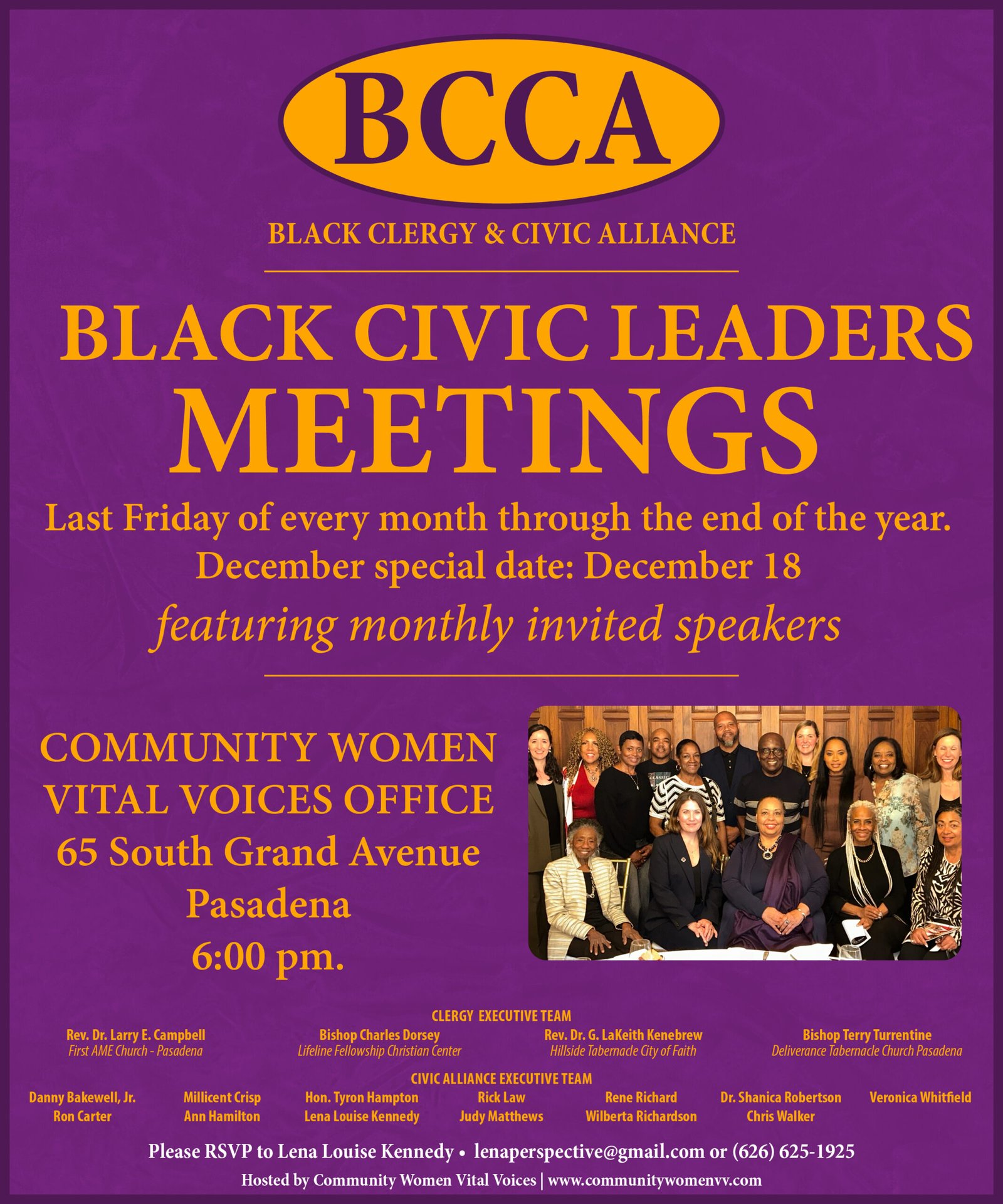 Civic Leaders Meetings
